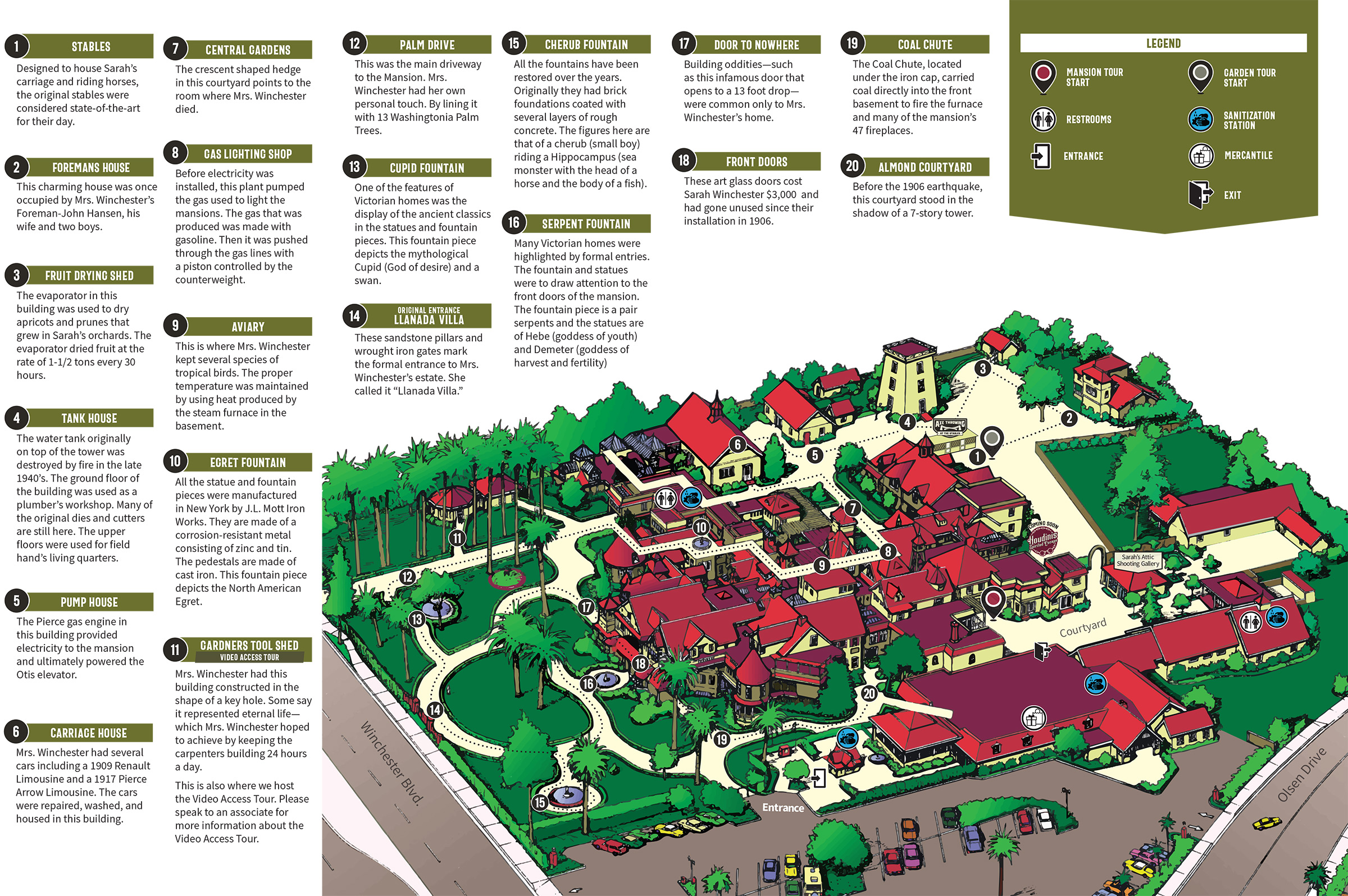 Inside Winchester Mystery House Floor Plan Viewfloor co