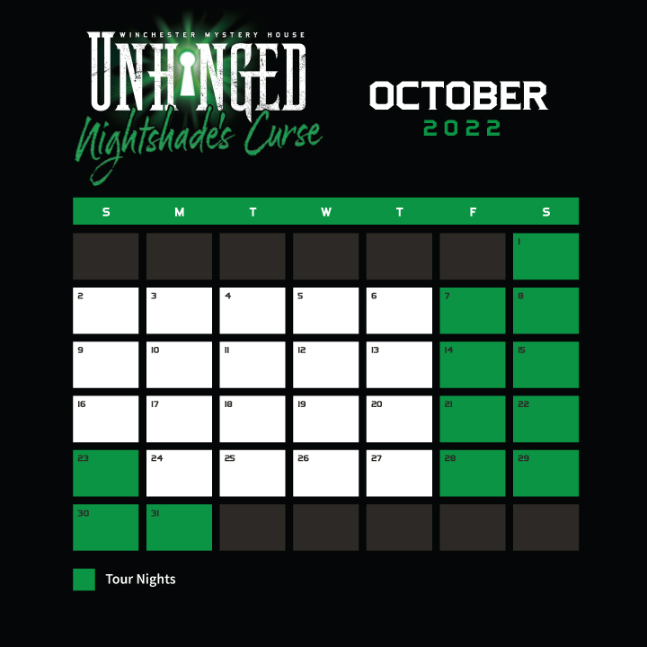 Unhinged Calendar October