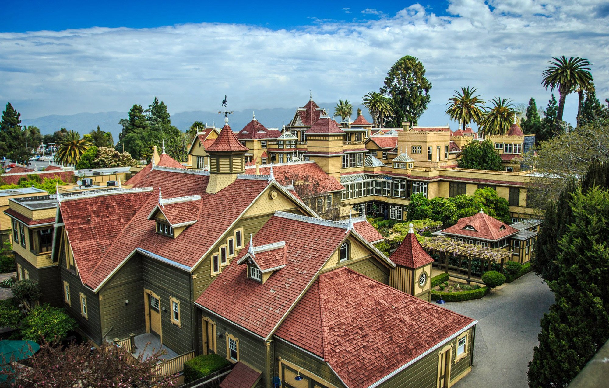 Overhead View of Winchester Mystery House