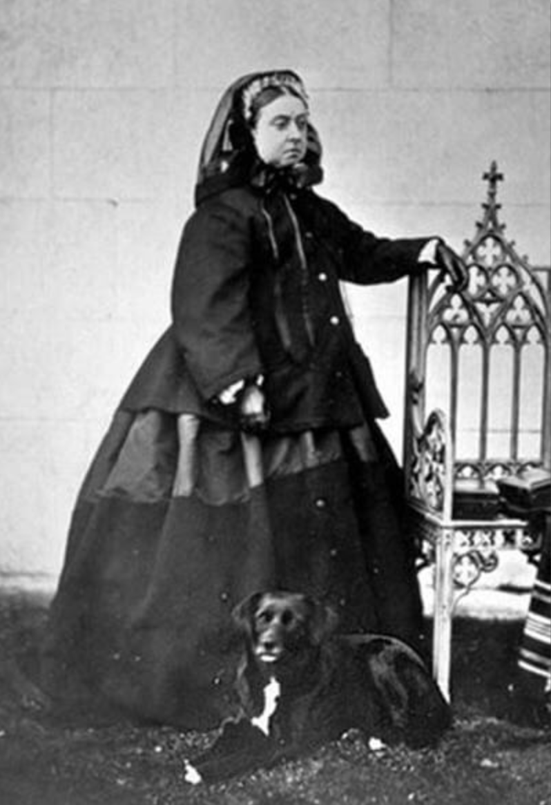 Queen Victorian in mourning dress 1861