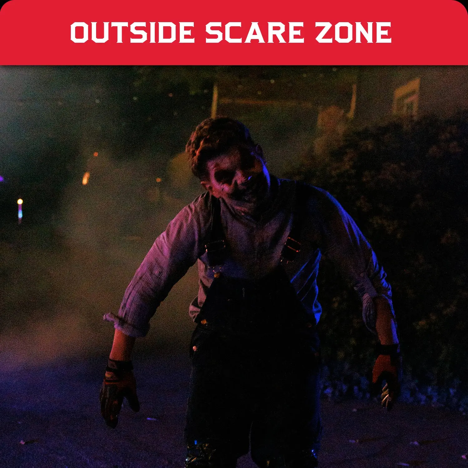 outdoor scare zone halloween