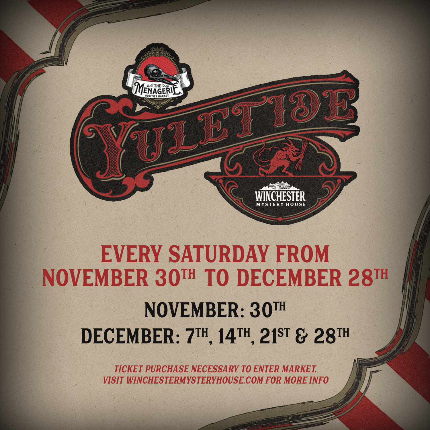 Menagerie Oddities Market at Winchester Mystery House